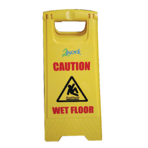 CNT00356 2Work Caution Folding Safety Sign Yellow 101423 CNT00356 2Work Caution Folding Safety Sign Yellow 101423