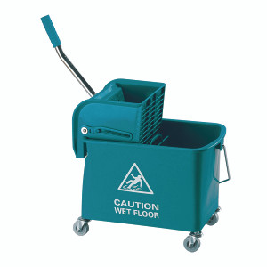CNT00053 Mobile Mop Bucket Wringer 20 Litre Green 101248GN CNT00053 Mobile Mop Bucket Wringer 20 Litre Green 101248GN