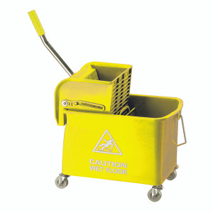 CNT00055 Mobile Mop Bucket Wringer 20 Litre Yellow 101248YL CNT00055 Mobile Mop Bucket Wringer 20 Litre Yellow 101248YL