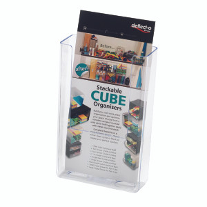 DF76091 Deflecto DL Clear Flat Back Literature Holder DE76001 DF76091 Deflecto DL Clear Flat Back Literature Holder DE76001