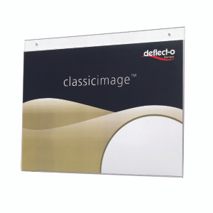 DF48000 Deflecto Landscape Wall Sign Holder A3 DE48000 DF48000 Deflecto Landscape Wall Sign Holder A3 DE48000