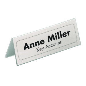DB14058 Durable Table Place Name Holder Inserts 52x100mm Pack 40 1458 02 DB14058 Durable Table Place Name Holder Inserts 52x100mm Pack 40 1458 02