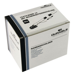 DB88930 Durable Textile Badge Necklace 10mm Grey Pack 10 8119 10 DB88930 Durable Textile Badge Necklace 10mm Grey Pack 10 8119 10