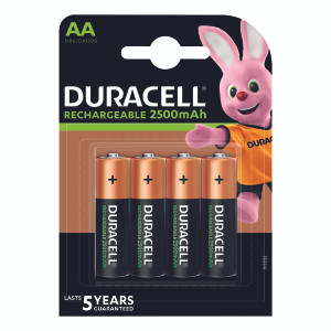 DU03924 Duracell Rechargeable AA NiMH 1300mAh Batteries Pack 4 81367177 DU03924 Duracell Rechargeable AA NiMH 1300mAh Batteries Pack 4 81367177
