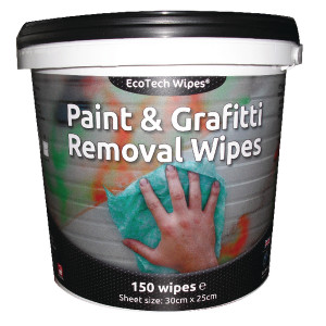 CPD24714 EcoTech Paint Graffiti Wipes Pack 150 EBPG150