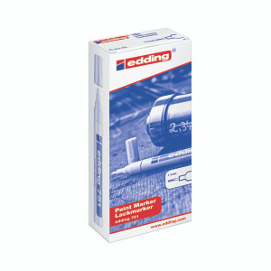 ED751MW Edding 751 Bullet Tip Paint Marker Fine White Pack 10 751-049 ED751MW Edding 751 Bullet Tip Paint Marker Fine White Pack 10 751-049