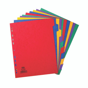 BX06167 Elba 10-Part Extra Wide Pressboard Divider A4 400007516 BX06167 Elba 10-Part Extra Wide Pressboard Divider A4 400007516