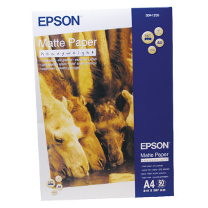 EP41256 Epson Photo A4 Paper 167gsm Matte White 50 Sheets C13S041256 EP41256 Epson Photo A4 Paper 167gsm Matte White 50 Sheets C13S041256