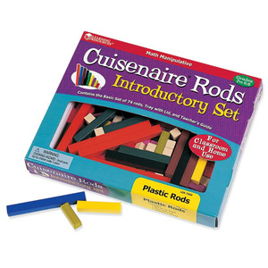 LER7500 Learning Resources Plastic Cuisenaire Rods Introductory Set (in a tray) LER7500 Learning Resources Plastic Cuisenaire Rods Introductory Set (in a tray)
