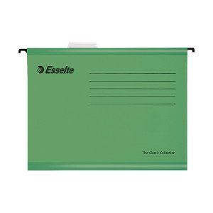 ES90337 Esselte Classic Foolscap Suspension File Green Pack 25 90337 ES90337 Esselte Classic Foolscap Suspension File Green Pack 25 90337