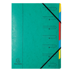 GH05220 Exacompta Europa 7-Part Organiser A4 Green 5220Z GH05220 Exacompta Europa 7-Part Organiser A4 Green 5220Z