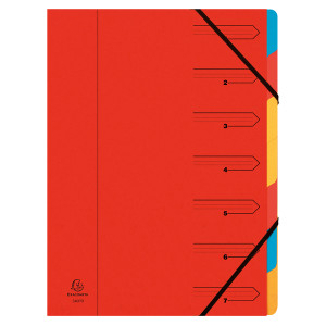 GH05221 Exacompta Europa 7-Part Organiser A4 Red 5221Z GH05221 Exacompta Europa 7-Part Organiser A4 Red 5221Z