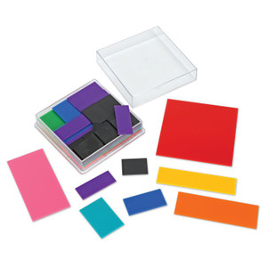 LER0619 Learning Resources Deluxe Rainbow Fraction Squares LER0619 Learning Resources Deluxe Rainbow Fraction Squares