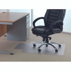 FL74101 Cleartex PVC Chair Mat Carpet Lipped 920x1210mm Clear 119225LV FL74101 Cleartex PVC Chair Mat Carpet Lipped 920x1210mm Clear 119225LV