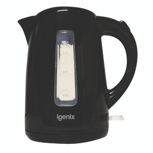 MK52196 Igenix 1 7 Litre Jug Kettle Cordless Black 3kW jug kettle with rapid boil IG7205 MK52196 Igenix 1 7 Litre Jug Kettle Cordless Black 3kW jug kettle with rapid boil IG7205
