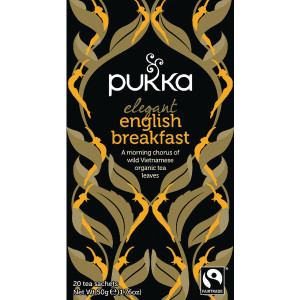 PK01156 Pukka Elegant English Breakfast Fairtrade Tea Pack 20 P5050 PK01156 Pukka Elegant English Breakfast Fairtrade Tea Pack 20 P5050