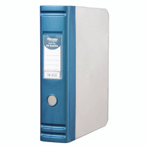 BU00162 Hermes Heavy Duty 80mm 2D-Ring Polypropylene Box File A4 Blue 8 BA4 007 BU00162 Hermes Heavy Duty 80mm 2D-Ring Polypropylene Box File A4 Blue 8 BA4 007