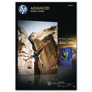 HPQ8697A HP White A3 Advanced Glossy Photo Paper Pack 20 Q8697A HPQ8697A HP White A3 Advanced Glossy Photo Paper Pack 20 Q8697A