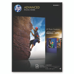 HPQ5456A HP Inkjet Advanced Photo Paper A4 250gsm Glossy Pack 25 Q5456A HPQ5456A HP Inkjet Advanced Photo Paper A4 250gsm Glossy Pack 25 Q5456A