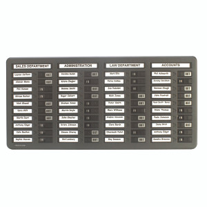 PS80016 Indesign 40 Names In Out Board Grey WPIT40I PS80016 Indesign 40 Names In Out Board Grey WPIT40I