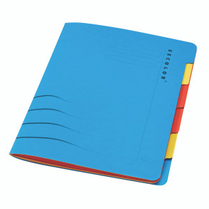 JM30926 Jalema Secolor Sixtab 6- Part File A4 Blue Pack 5 8331600-10791 JM30926 Jalema Secolor Sixtab 6- Part File A4 Blue Pack 5 8331600-10791