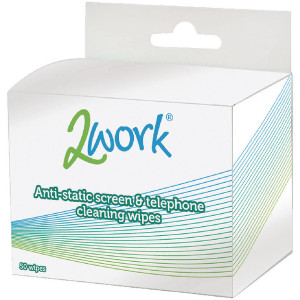 DB50342 2Work Anti-Static Screen Telephone Wipes Pack 50 DB50342 DB50342 2Work Anti-Static Screen Telephone Wipes Pack 50 DB50342