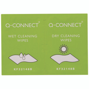 KF32148 Q-Connect Wet Dry Wipes Wet wipes cleaning dry wipes polishing Pack 20 KF32148 KF32148 Q-Connect Wet Dry Wipes Wet wipes cleaning dry wipes polishing Pack 20 KF32148