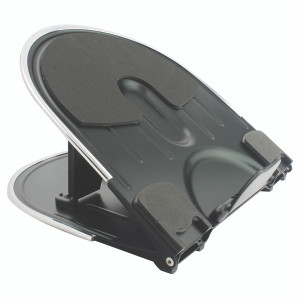 KF20077 Q-Connect Aluminium Laptop Stand Black Silver KF20077 KF20077 Q-Connect Aluminium Laptop Stand Black Silver KF20077