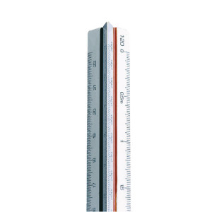 LX10730 Linex Triangular Scale Ruler 1 1-500 30cm White LXH 312 LX10730 Linex Triangular Scale Ruler 1 1-500 30cm White LXH 312