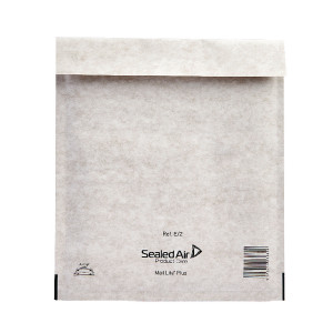 MQ23842 Mail Lite Plus Bubble Lined Postal Bag Size E 2 220x260mm Oyster White Pack 100 MLPE 2 MQ23842 Mail Lite Plus Bubble Lined Postal Bag Size E 2 220x260mm Oyster White Pack 100 MLPE 2