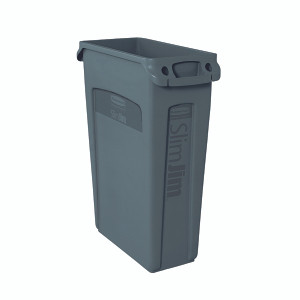 RU18637 Rubbermaid Slim Jim Venting Channel Container 87 Litre Grey 3540-60-GRY RU18637 Rubbermaid Slim Jim Venting Channel Container 87 Litre Grey 3540-60-GRY
