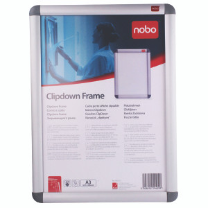 NB19409 Nobo Aluminium Clip Frame A3 Silver 1902213 NB19409 Nobo Aluminium Clip Frame A3 Silver 1902213
