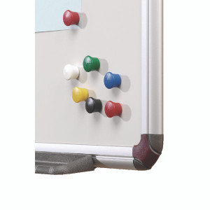 NB12053 Nobo Drawing Pin Magnet 18mm Assorted Pack 12 1901102 NB12053 Nobo Drawing Pin Magnet 18mm Assorted Pack 12 1901102