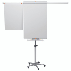 NB17091 Nobo Piranha Mobile Flipchart Drywipe Easel Blue Silver 1901920 NB17091 Nobo Piranha Mobile Flipchart Drywipe Easel Blue Silver 1901920