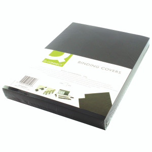 KF00501 Q-Connect A4 Black Leathergrain Comb Binder Cover Pack 100 KF00501 KF00501 Q-Connect A4 Black Leathergrain Comb Binder Cover Pack 100 KF00501