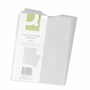 KF01949 Q-Connect Card Holder Polypropylene A6 Pack 100 KF01949 KF01949 Q-Connect Card Holder Polypropylene A6 Pack 100 KF01949