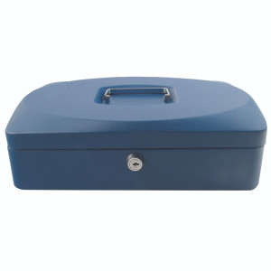 KF02625 Q-Connect Cash Box 12 Inch Blue KF02625 KF02625 Q-Connect Cash Box 12 Inch Blue KF02625