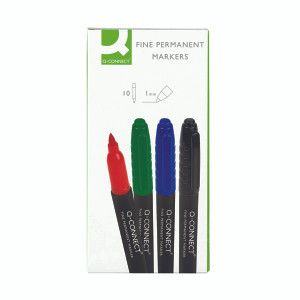 KF02305 Q-Connect Permanent Marker Bullet Tip Fine Assorted Pack 10 KF02305 KF02305 Q-Connect Permanent Marker Bullet Tip Fine Assorted Pack 10 KF02305