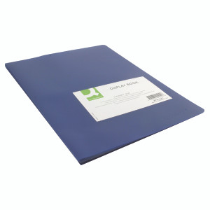 KF01251 Q-Connect Polypropylene Display Book 20 Pocket Blue KF01251 KF01251 Q-Connect Polypropylene Display Book 20 Pocket Blue KF01251
