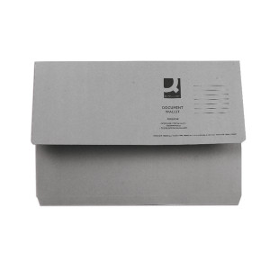 KF23013 Q-Connect Document Wallet Foolscap Grey Pack 50 KF23013 KF23013 Q-Connect Document Wallet Foolscap Grey Pack 50 KF23013