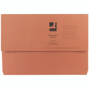 KF23014 Q-Connect Document Wallet Foolscap Orange Pack 50 KF23014 KF23014 Q-Connect Document Wallet Foolscap Orange Pack 50 KF23014
