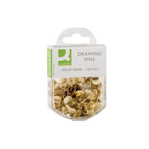 KF02018Q Q-Connect Drawing Pins Brass Pack 1200 KF02018Q KF02018Q Q-Connect Drawing Pins Brass Pack 1200 KF02018Q