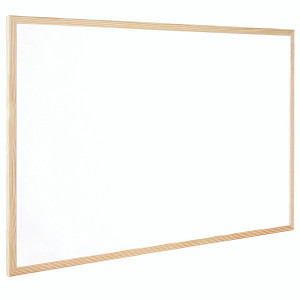 KF03570 Q-Connect Wooden Frame Whiteboard 600x400mm KF03570 KF03570 Q-Connect Wooden Frame Whiteboard 600x400mm KF03570
