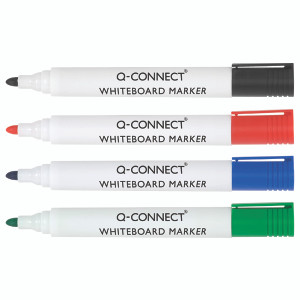 KF26038 Q-Connect Drywipe Marker Pen Assorted Pack 4 KF26038 KF26038 Q-Connect Drywipe Marker Pen Assorted Pack 4 KF26038