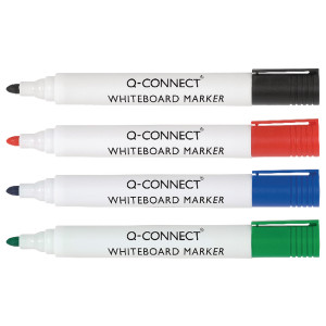KF00880 Q-Connect Drywipe Marker Pen Assorted Pack 10 KF00880 KF00880 Q-Connect Drywipe Marker Pen Assorted Pack 10 KF00880