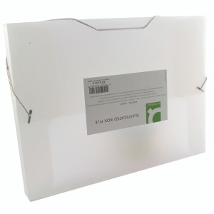 KF02310 Q-Connect Elasticated Folder 25mm A4 Clear KF02310 KF02310 Q-Connect Elasticated Folder 25mm A4 Clear KF02310