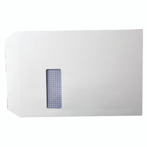 KF3535 Q-Connect C4 Envelopes Window Self Seal 100gsm White Pack 250 KF3535 KF3535 Q-Connect C4 Envelopes Window Self Seal 100gsm White Pack 250 KF3535