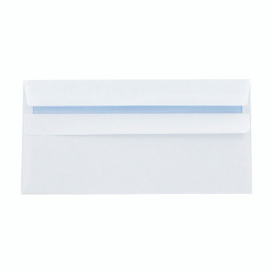 KF3504 Q-Connect DL Envelopes Recycled Self Seal 100gsm White Pack 500 KF3504
