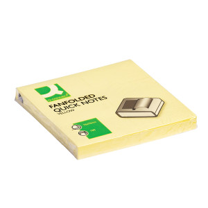 KF02161 Q-Connect Fanfold Notes 75 x 75mm Yellow Pack 12 KF02161 KF02161 Q-Connect Fanfold Notes 75 x 75mm Yellow Pack 12 KF02161