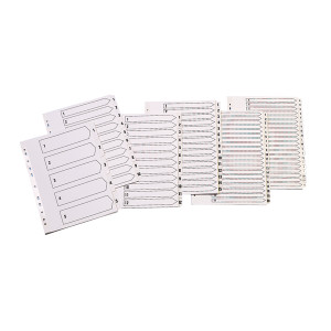 KF01527 Q-Connect 1-5 Index Multi-Punched Reinforced Board Clear Tab A4 White KF01527 KF01527 Q-Connect 1-5 Index Multi-Punched Reinforced Board Clear Tab A4 White KF01527